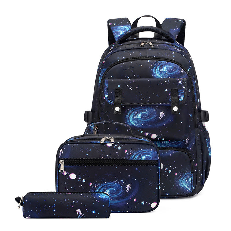 Men's & Children's & Large Capacity Primary Boy Starry Elementary School Students' Schoolbags