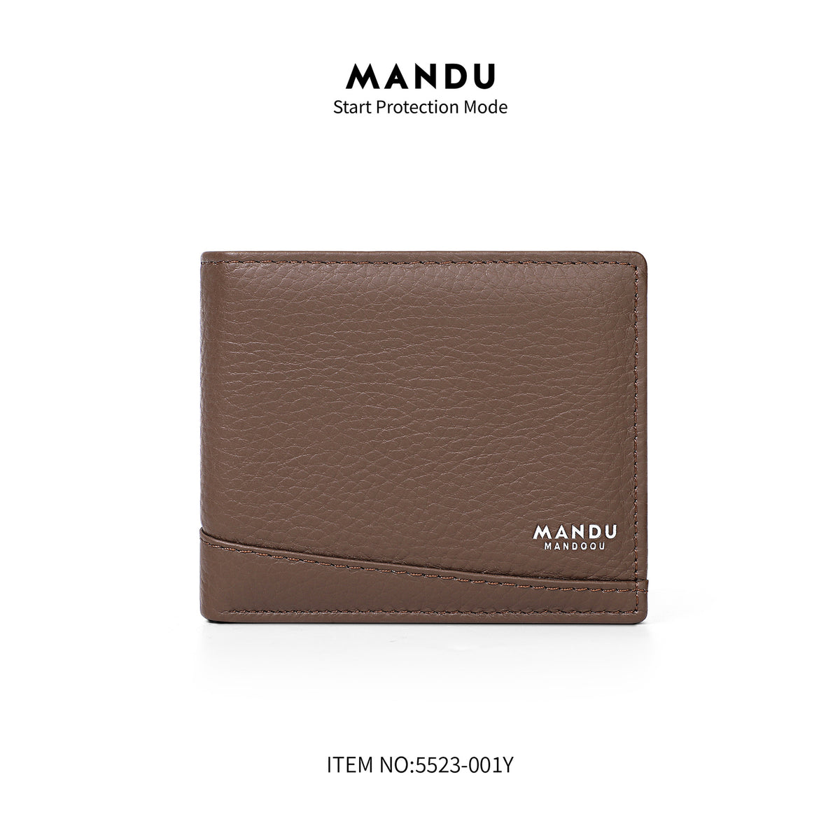 Men's Leather Ultra Light Multifunctional Polyester Swiping Multiple Slots Large Men's Wallet