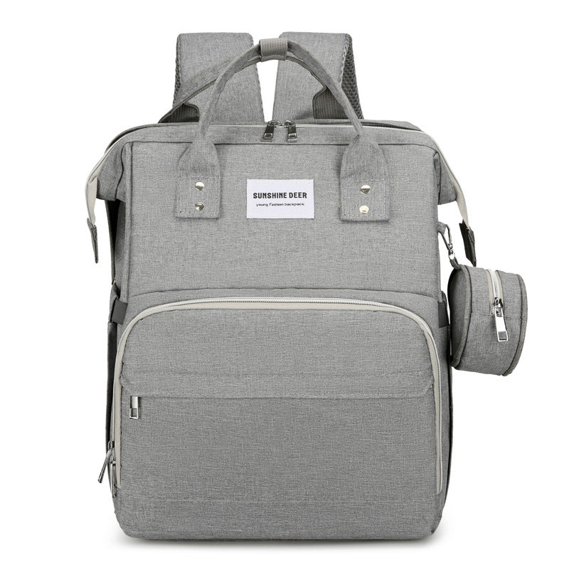 Folding Mummy Crib Sunshade Large Capacity Bags