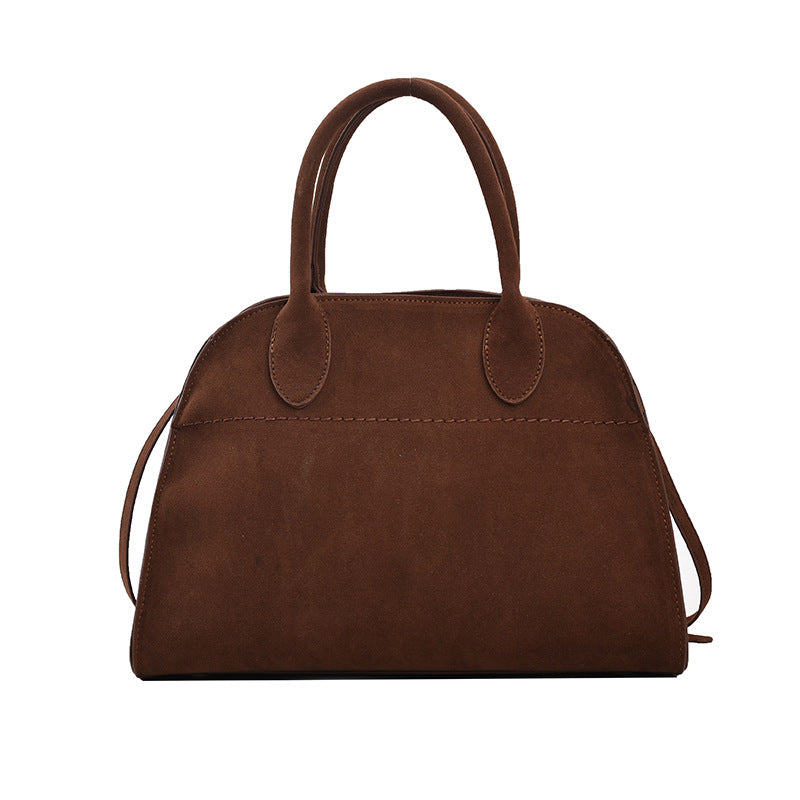 Large Capacity Light Luxury Suede French Handbags