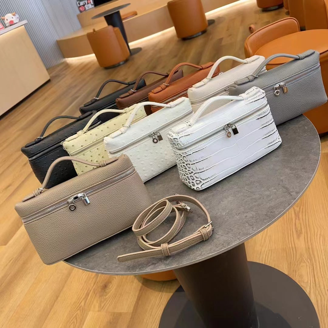 Milk Plain White Rice Box With Strap Handbags