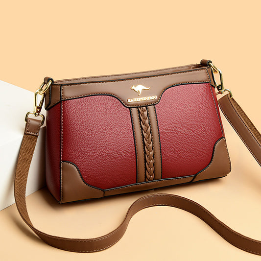 Women's Trendy Fashion Color Contrast Mother Bags