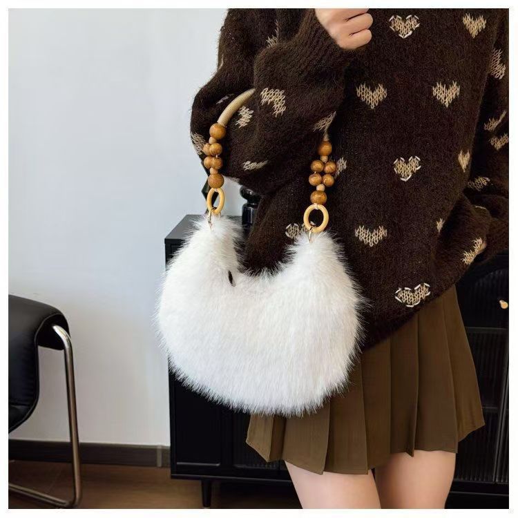 Women's Plush Fashion Large Capacity High Quality Handbags