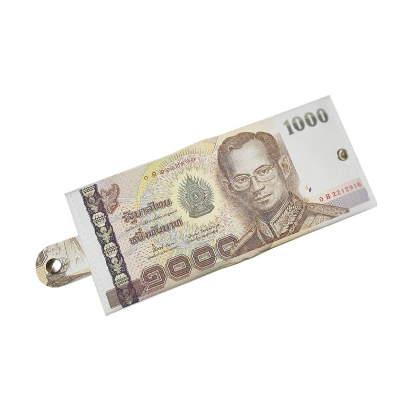 Men's Canvas Money Printing Creative Gift Card Holder