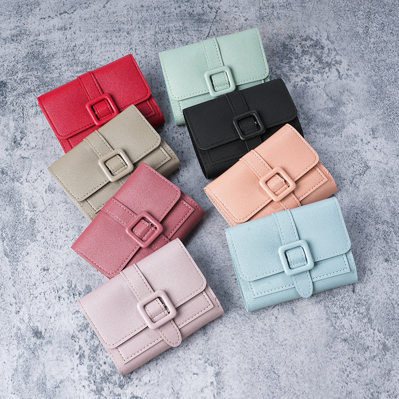 Women's Temperament Wild Short Summer Fresh Solid Ladies Wallet