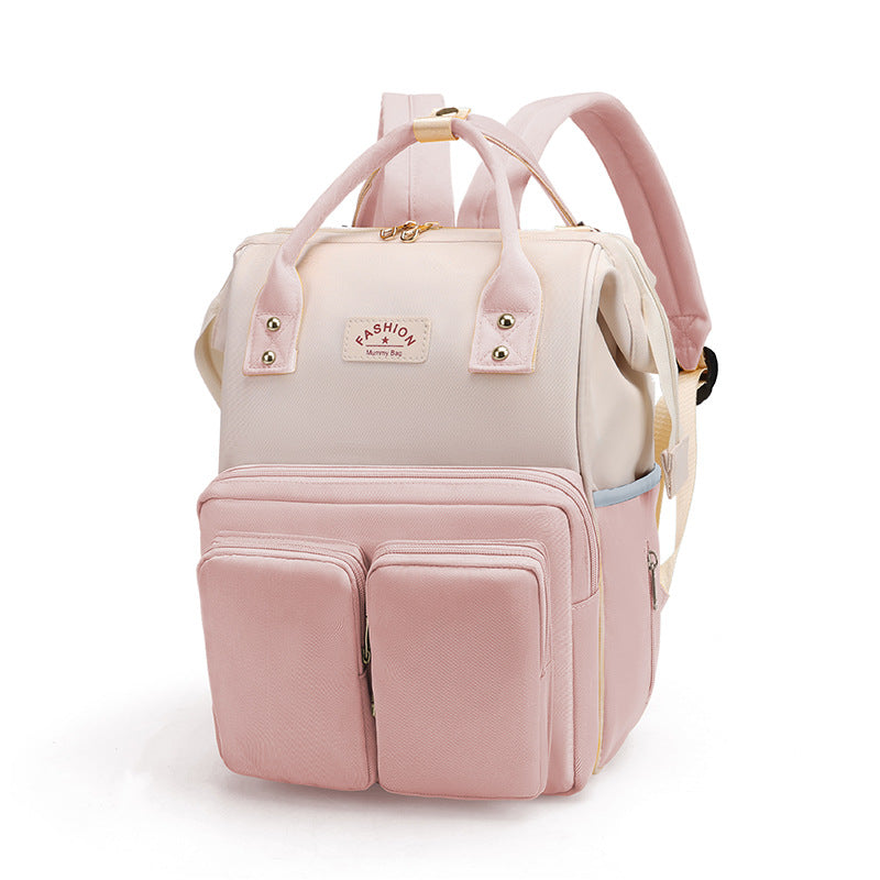 Mummy Double Front Cute Color Matching Bags