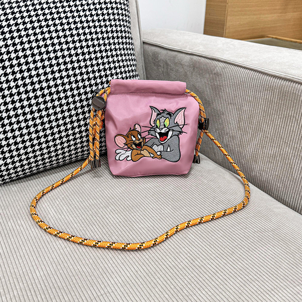 Warner Authorized Cat Mouse Embroidery Cartoon Bags