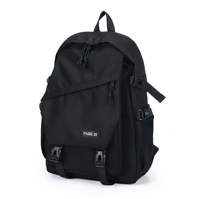 Men's Style Korean High College Trend Solid Backpacks