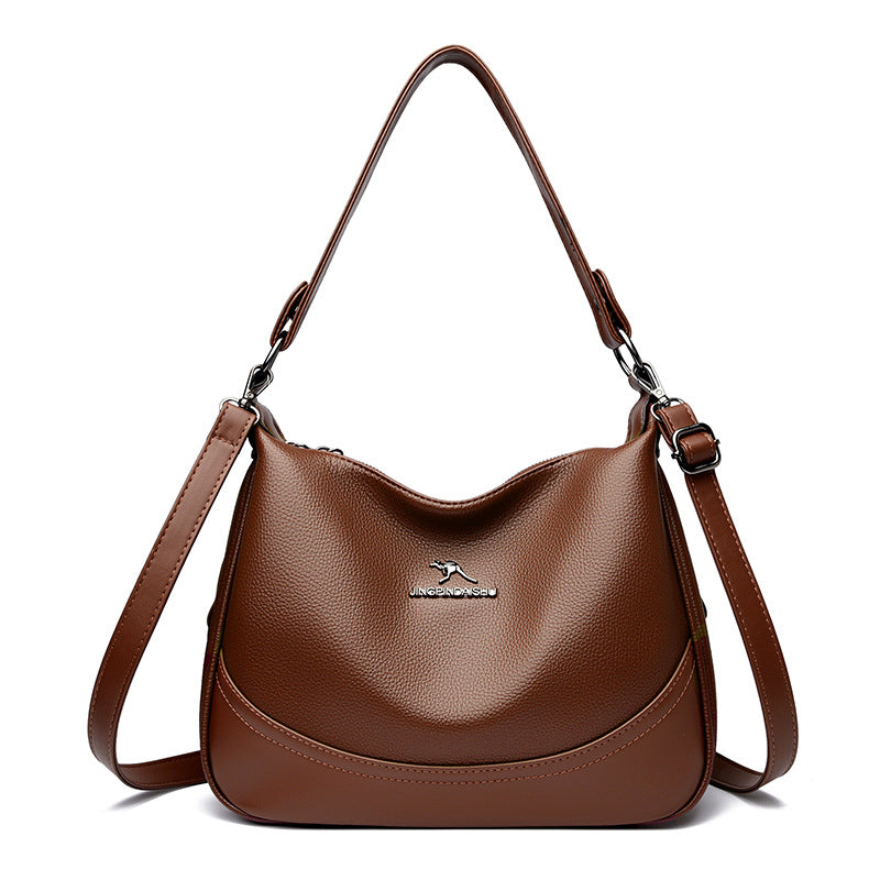 Female Lady Fashion Large Capacity Mom Contrasting Color Bags
