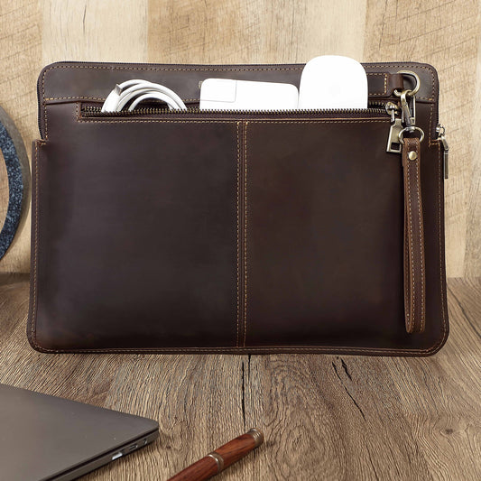 Applicable Protective Genuine Leather Apple Cowhide Laptop Bags