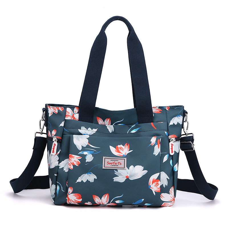 Women's Fashionable Korean Style Portable Printed Large Capacity Women's Shoulder Bag