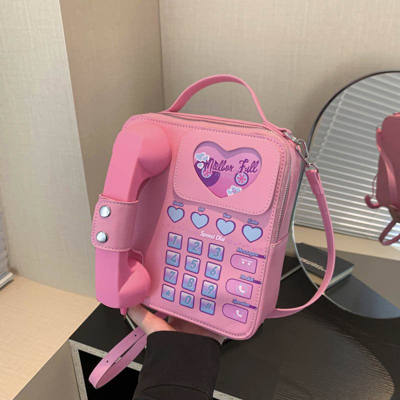 Mobile Fashion Portable Eccentric Personality Cartoon Bags