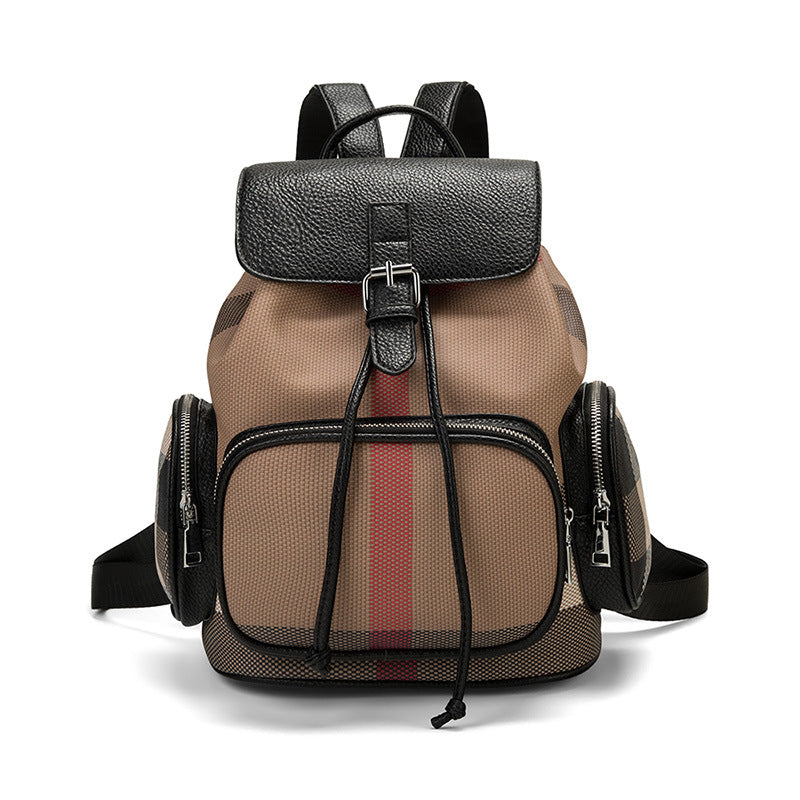 Women's Fashion Drawstring Large Capacity Simple Commute Backpacks