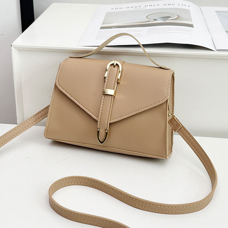Fashion Solid Color Personalized Niche Advanced Women's Handbag