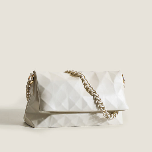 Trendy High-grade Rhombus French Style Underarm Shoulder Bags