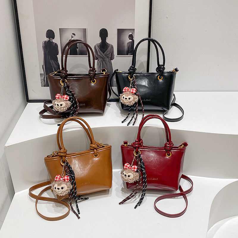 Women's Oil Wax Skin One Commute Western Women's Handbag
