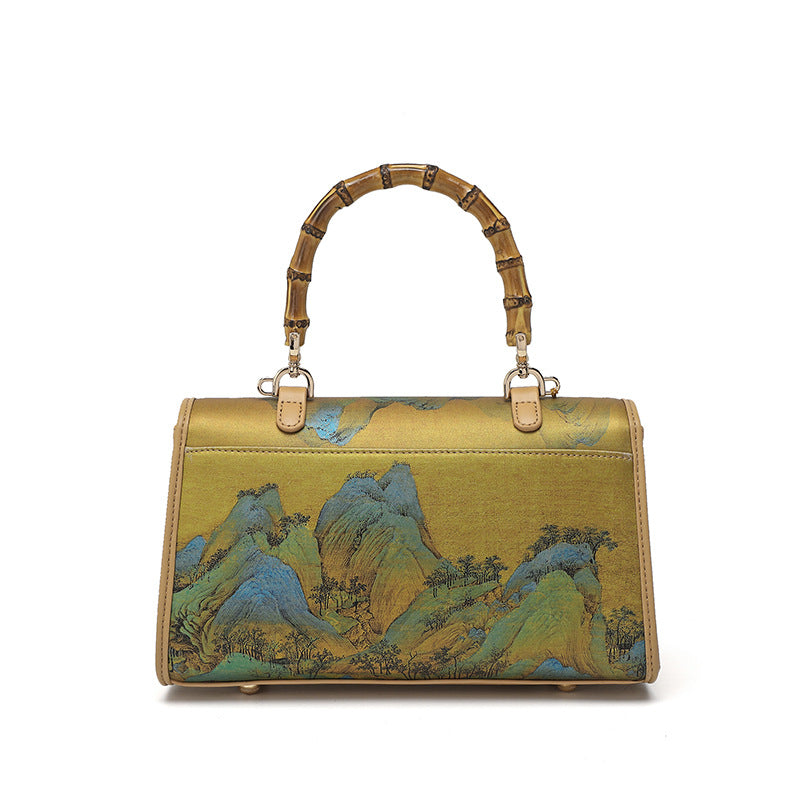 Women's Style Retro Bamboo Cheongsam Mother Mother's Day Handbags