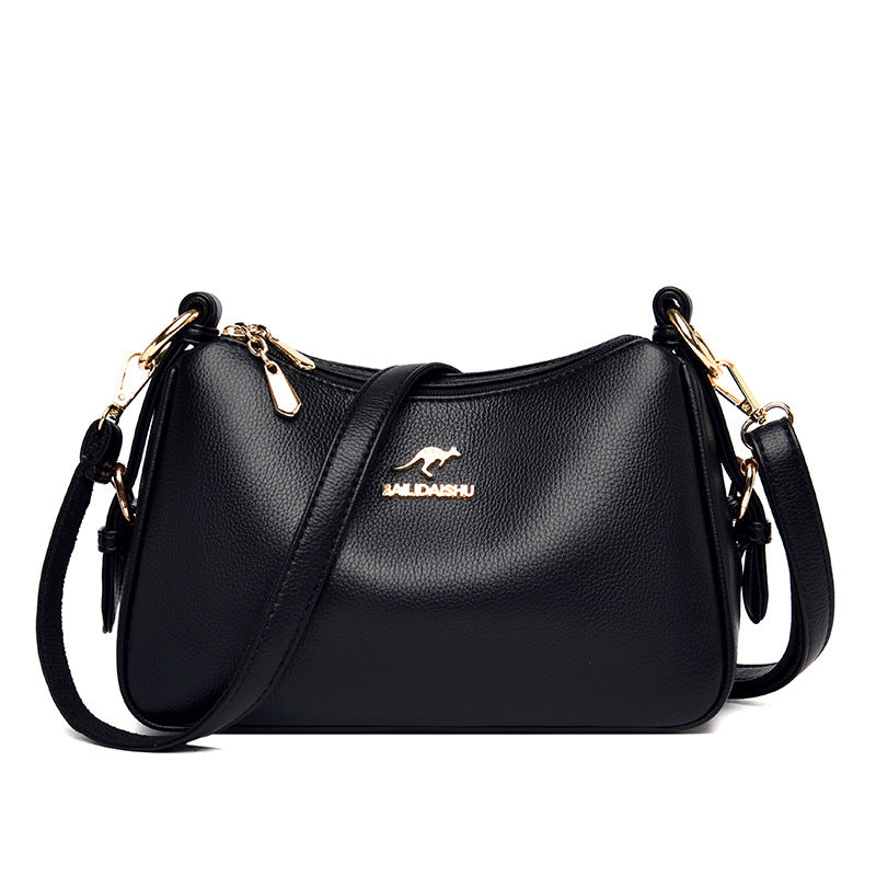 Women's Creative Retro Mother Soft Leather Crossbody Bags