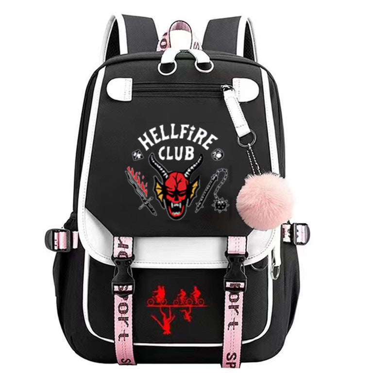 Durable Hell Fire Stranger Things Rechargeable Backpacks