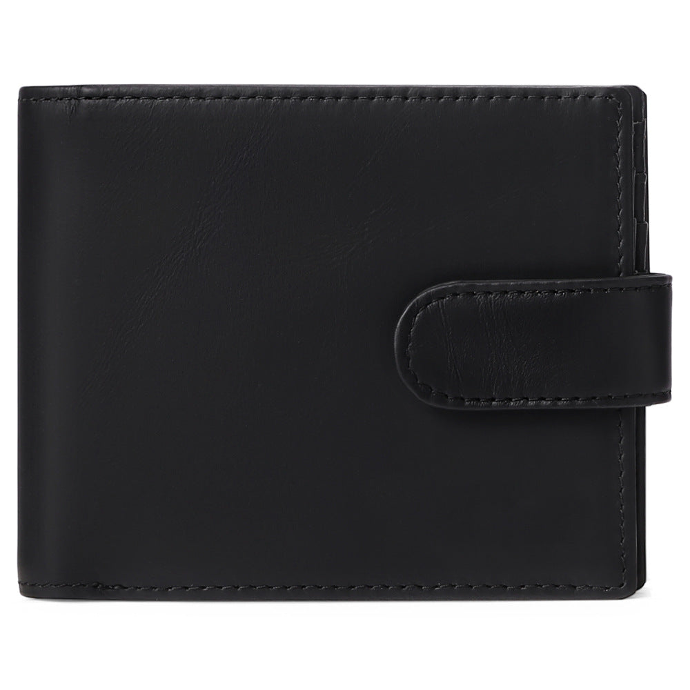 Men's Leather First Layer Cowhide Swiping Fashion Men's Wallets
