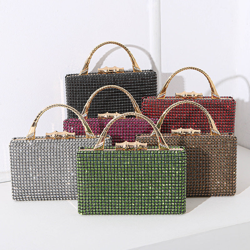 Diamond Banquet Dress Metal Hand-held Handmade Evening Bags