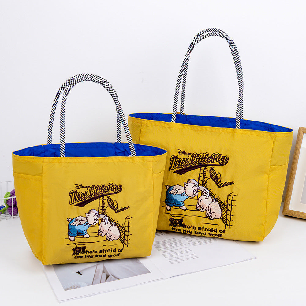 Women's Large Capacity Commuter Lunch Box Drawstring Women's Handbag