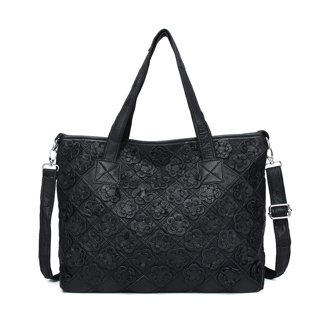 Women's Genuine Leather Fashion Personalized Ethnic Style Color Women's Shoulder Bag