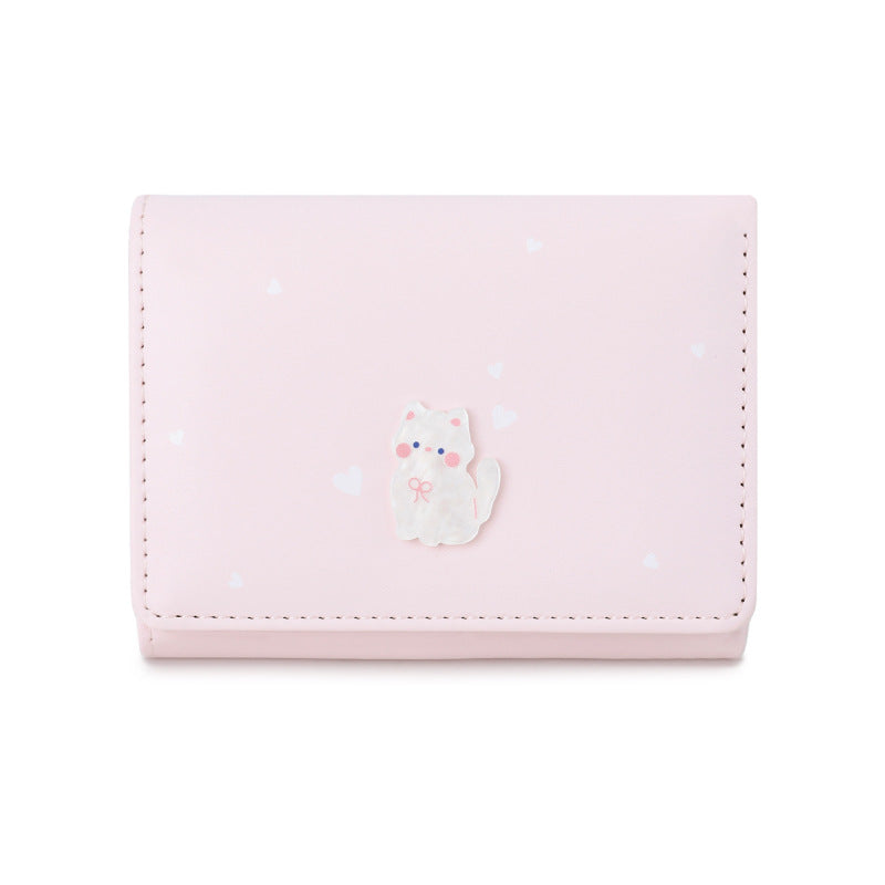 Women's Acrylic Cute Kitten Versatile High Sense Ladies Wallet