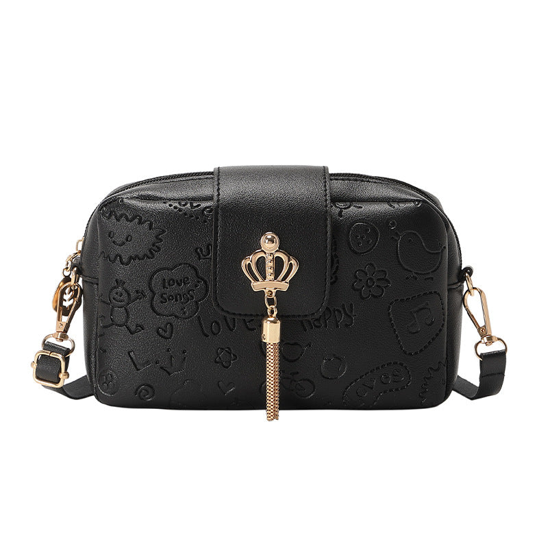 Women's Printed Fresh Sweet Korean Style Fashion Women's Messenger Bag