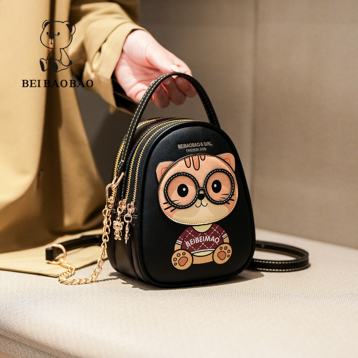 Classy Source Mobile Practical Chain Design Crossbody Bags