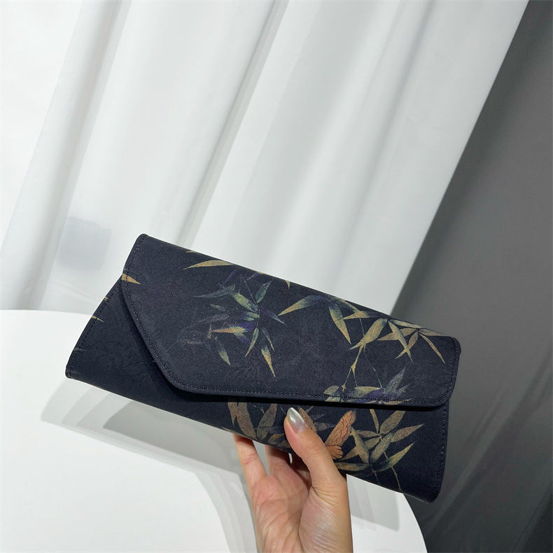 Women's Yarn Printed Clutch Dinner Dress Matching Handbags