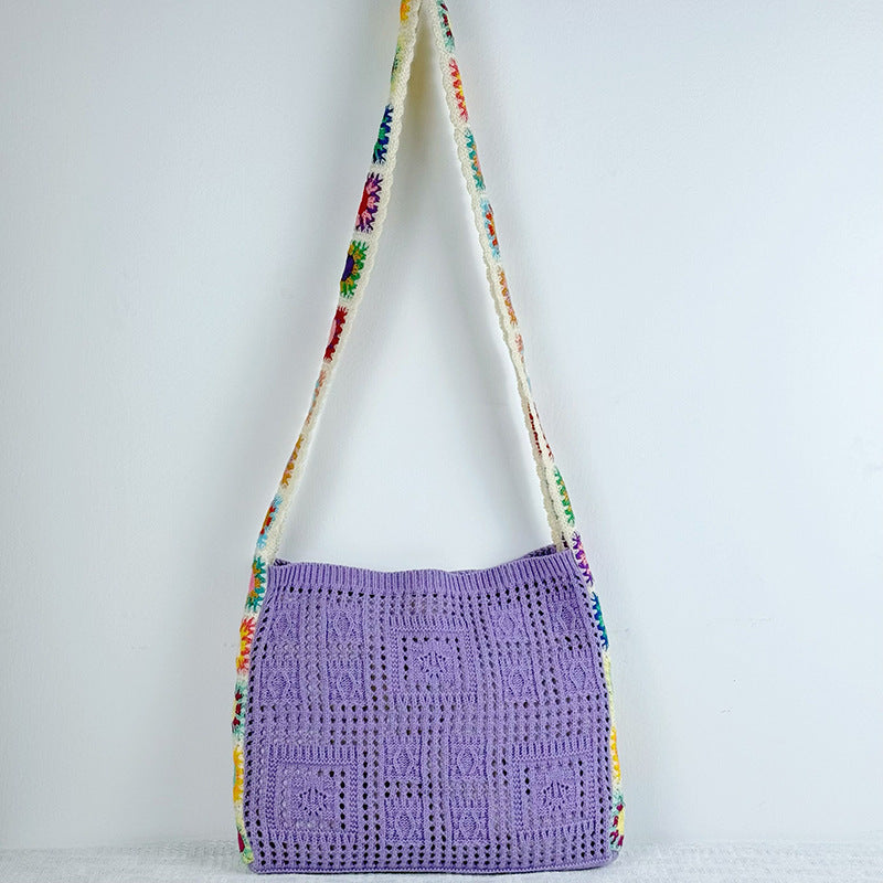 Women's Large Capacity Versatile Knitted Mori Style Women's Messenger Bag