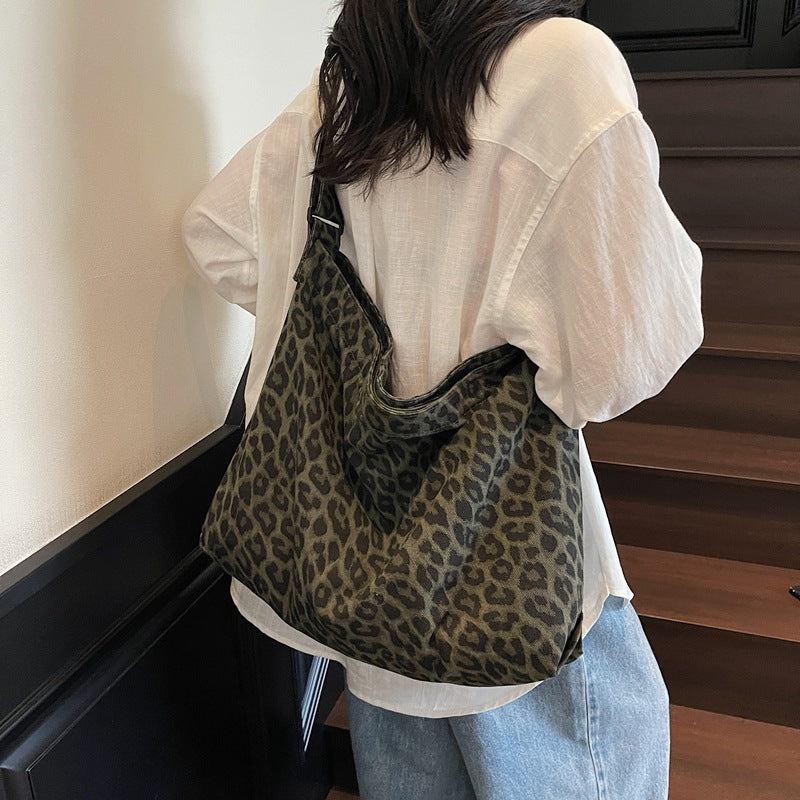 Women's Print Idle Style Trendy Unique Contrast Color Large Capacity Tote Bags