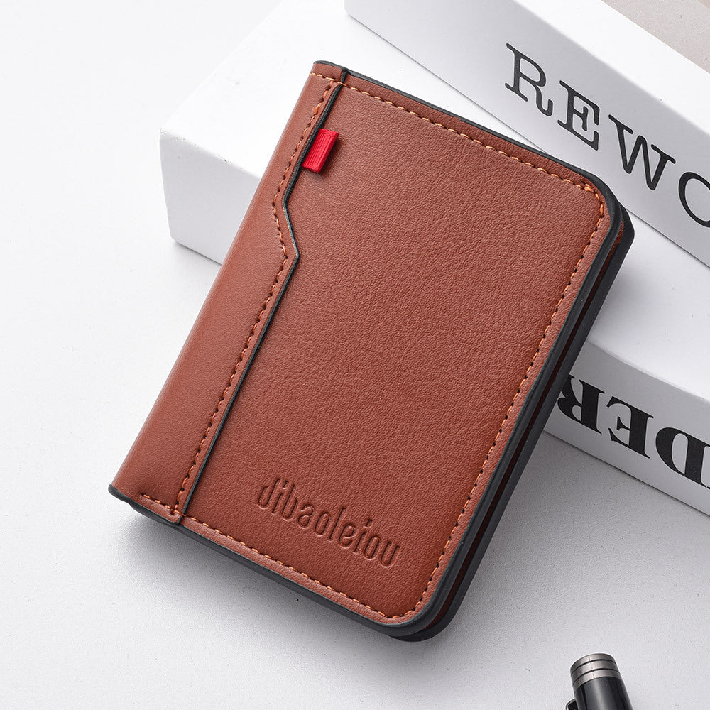 Popular Men's Vertical Short Beauty Clip Men's Wallet
