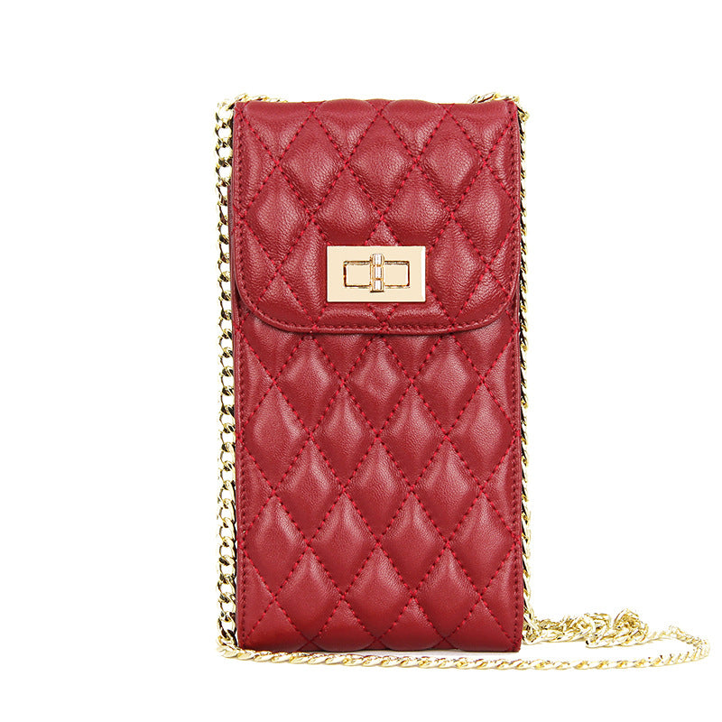 Women's Style Sheepskin Summer Large Capacity Mobile Bags