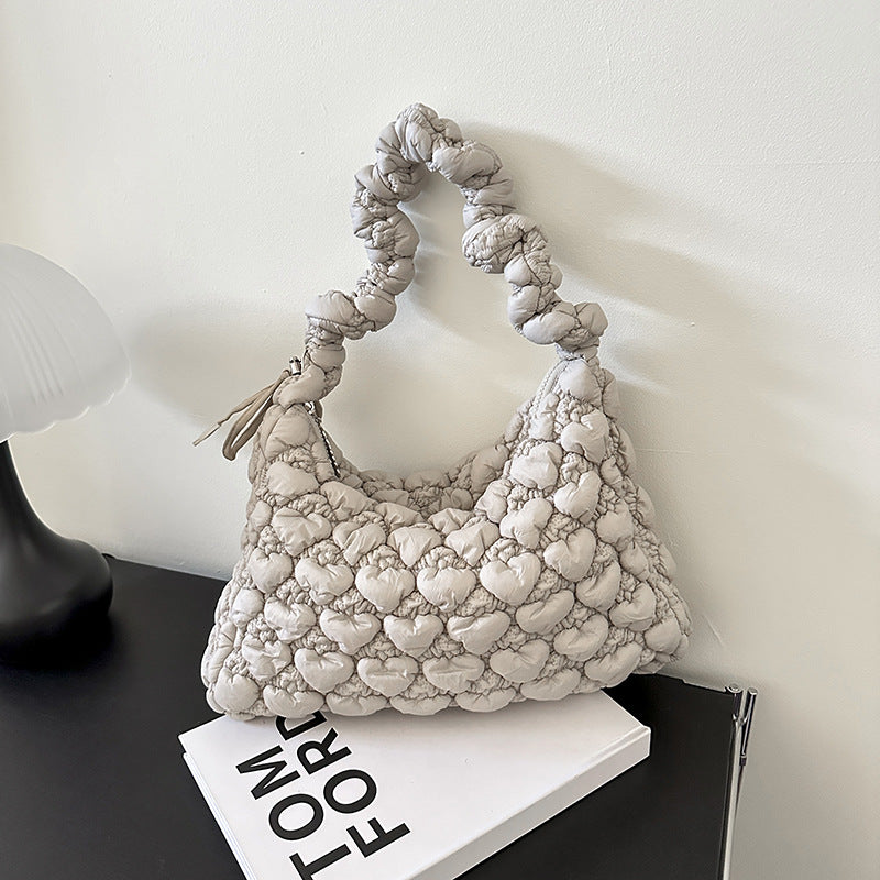 Women's Design Underarm Personalized Commuter Pleated Cloud Shoulder Bags