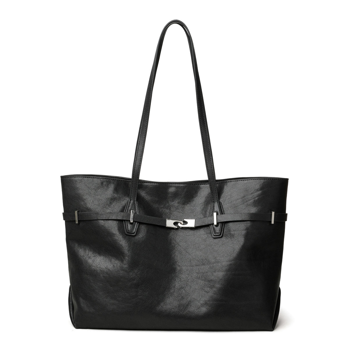 Women's Large Capacity Winter Top Layer Cowhide Women's Shoulder Bag