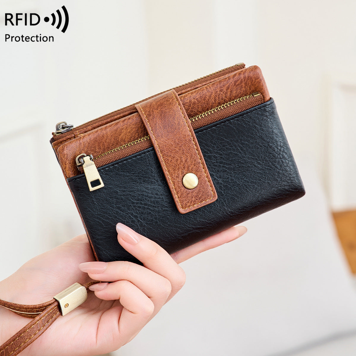Women's Swiping Off Short Style Vintage Ladies Wallet