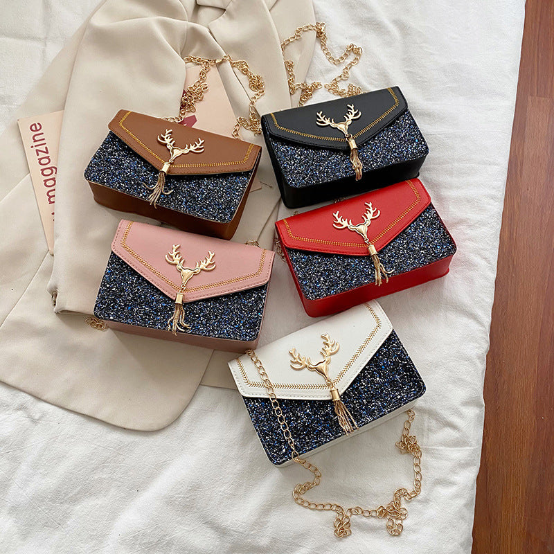 Sequin Chain Korean Style Fashion Classic Bags