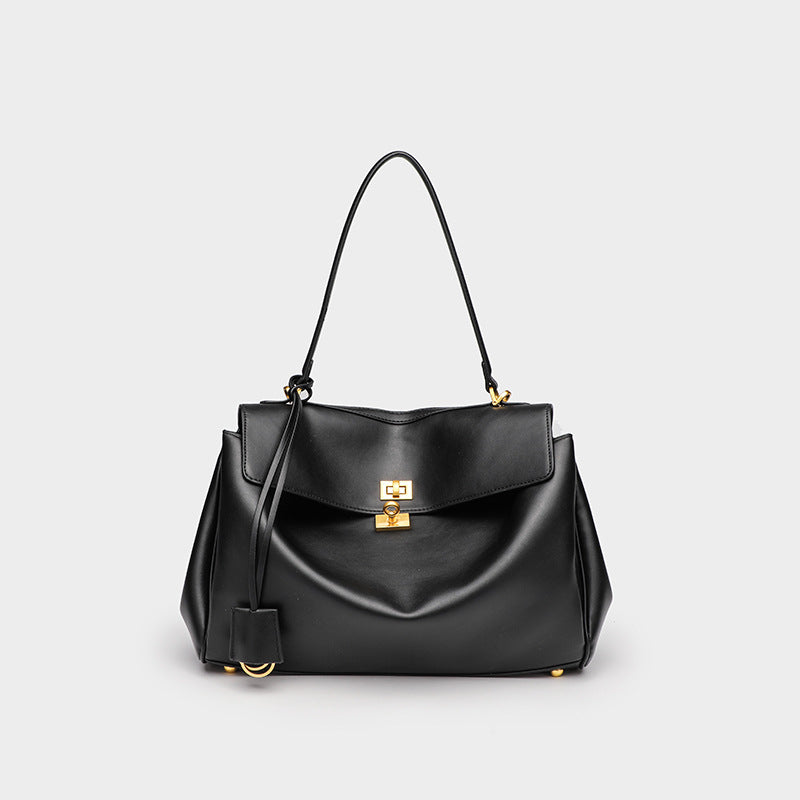 Women's Genuine Leather High-grade Underarm Commuter Kelly Crossbody Bags