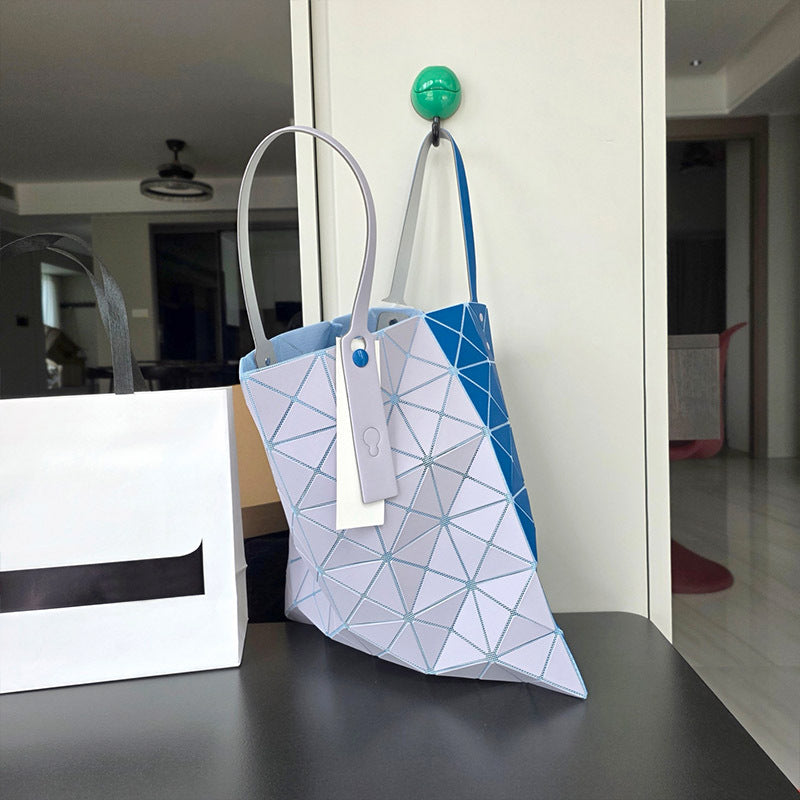 Double-sided Frosted Rhombus Single Portable Female Bags