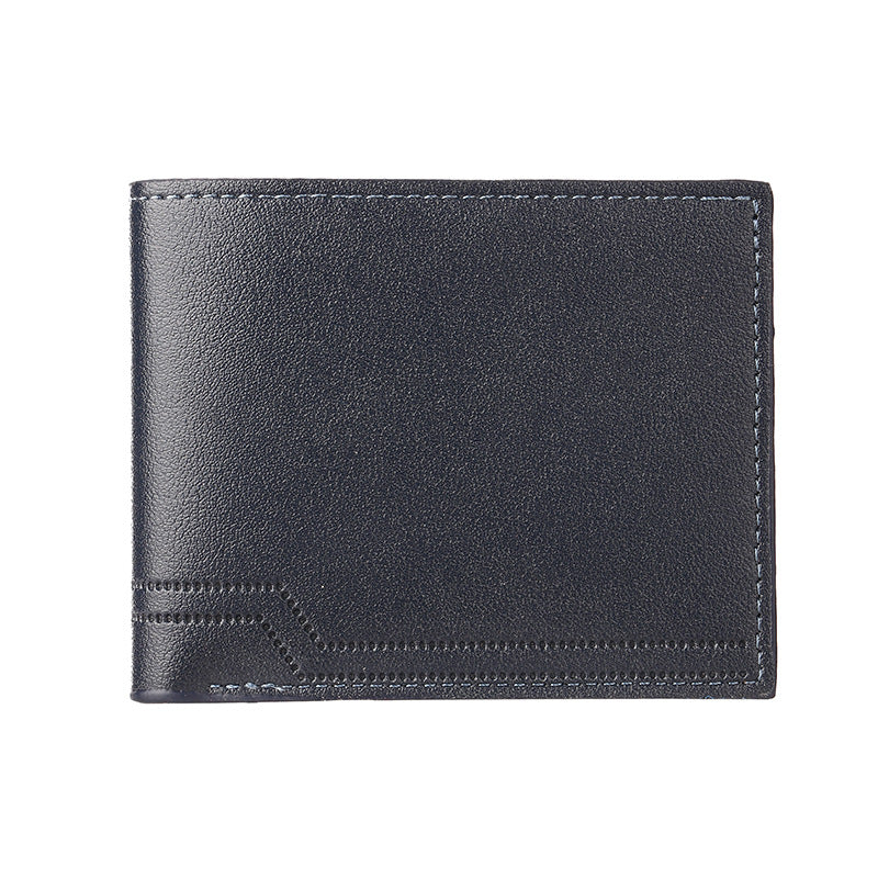 Men's Horizontal Solid Color Business Short License Men's Wallet