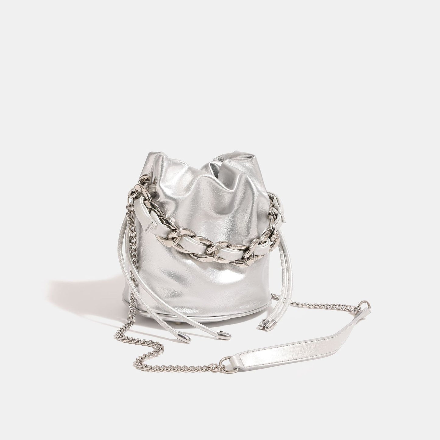 Sier Wandering Woven Chain Female Niche Crossbody Bags