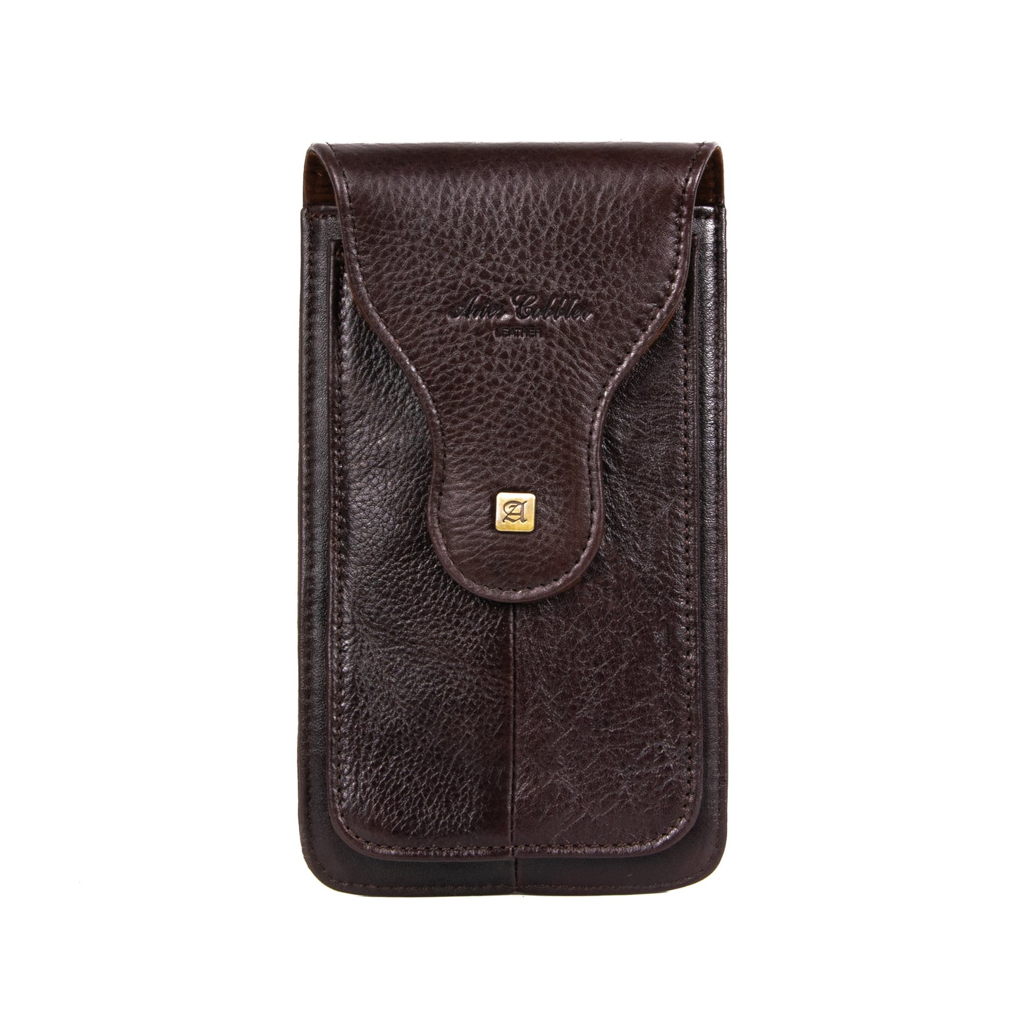 Men's Thin Leather Mobile Hanging First Layer Phone Bags