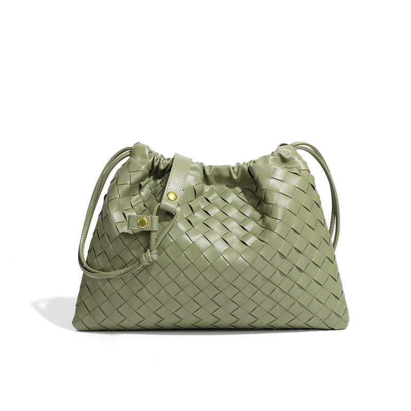 Women's Lucky Hand-woven Drawstring Pleated Cloud Fashion Women's Messenger Bag