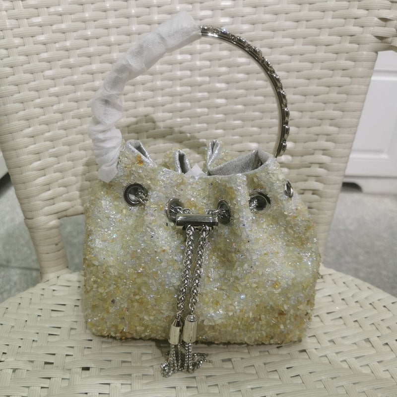 Women's Heron Live Streaming On Tassel Rhinestone Shoulder Bags