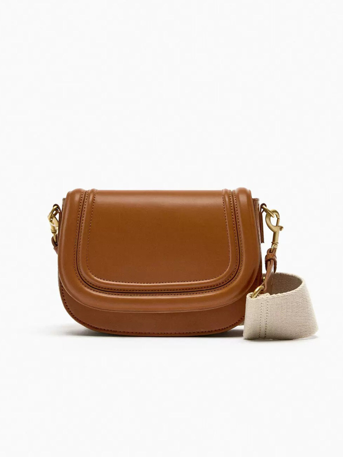 Women's Spanish High Quality Saddle Magnetic Snap Flip Women's Messenger Bag