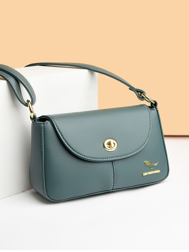 Women's Fashionable High-grade Simple Soft Leather Shoulder Bags