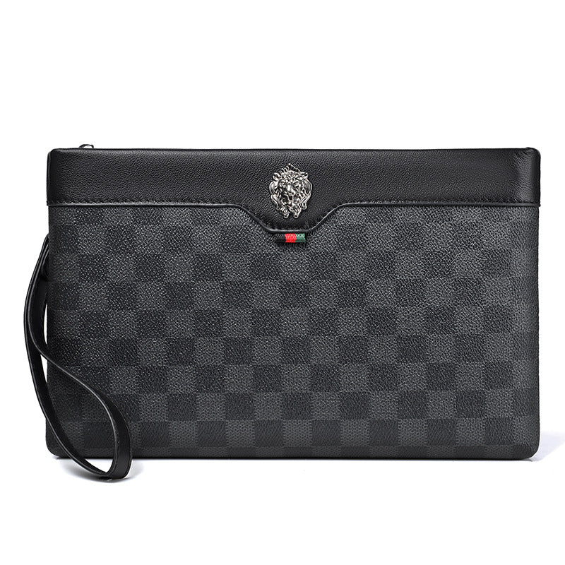 Men's Clutch Leather Fashion Business Envelope Bags