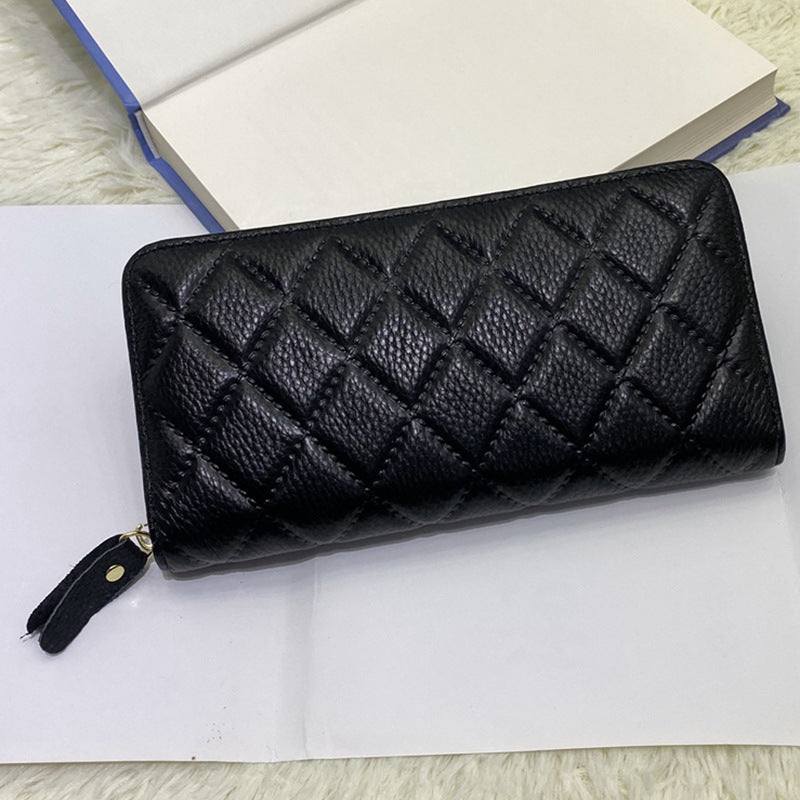 Men's Leather First Layer Cowhide Lady's Mobile Ladies Wallet
